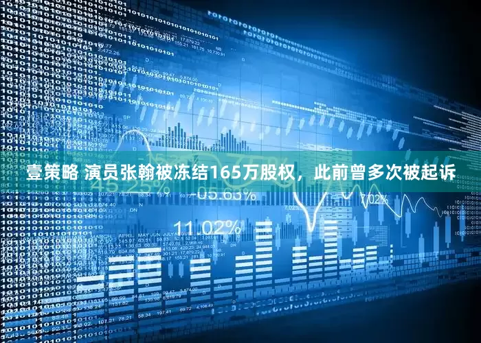 壹策略 演员张翰被冻结165万股权，此前曾多次被起诉