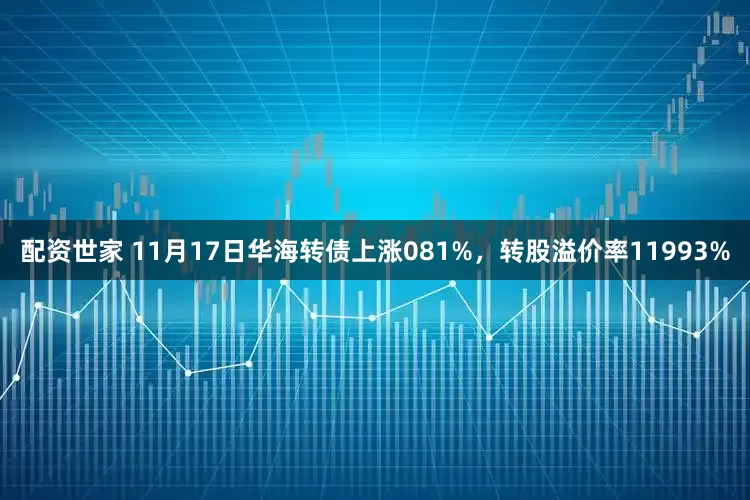 配资世家 11月17日华海转债上涨081%，转股溢价率11993%