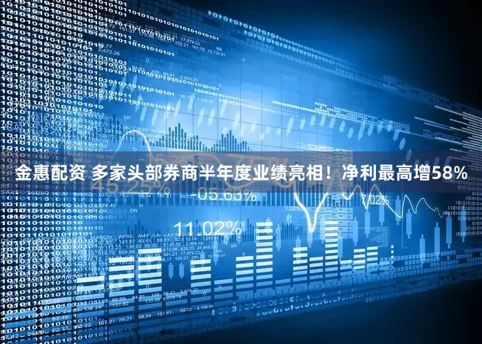金惠配资 多家头部券商半年度业绩亮相！净利最高增58%